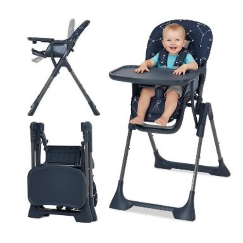 Foldable Baby High Chair for Babies and Toddlers,Adjustable Height/Backrest/Footrest