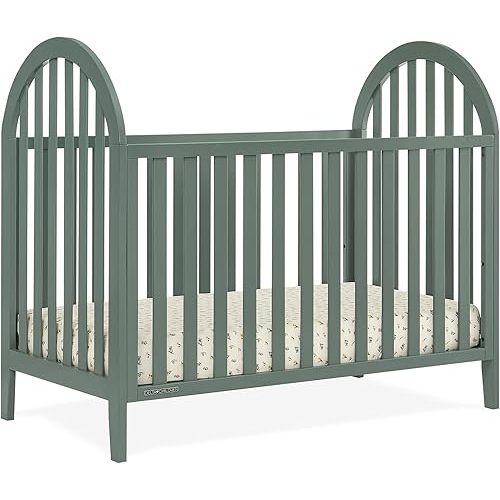 Delta Children Milano 4-in-1 Convertible Crib - Greenguard Gold Certified, Grassy Glen