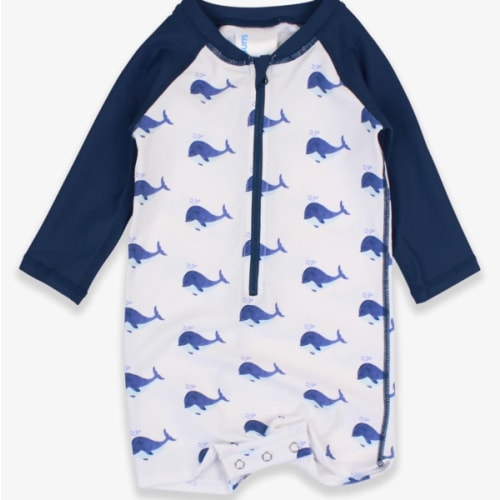 Boys Long Sleeve One Piece Rash Guard