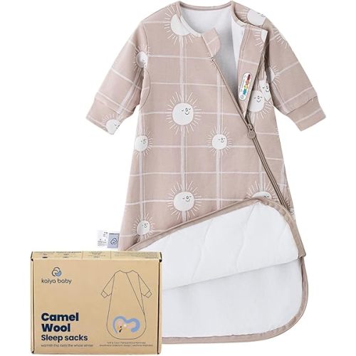 Unisex Sleeping Bag for Babies and Toddlers 1.0 Tog Sleep Sack 6-18 Months, Newborn Sleep Sack, Wearable Blanket Baby, One Piece Long Sleeves, Gifts for Baby