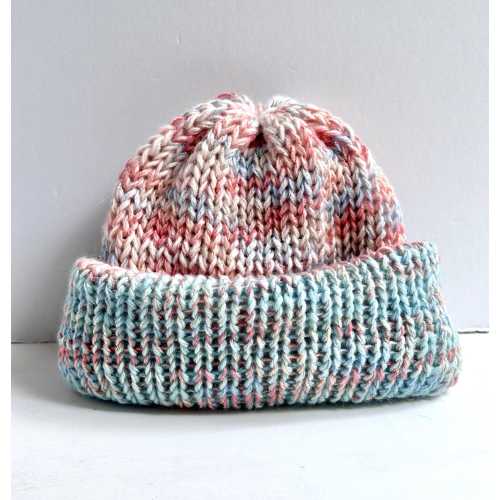 Reversible Baby Beanie, Super Soft Knit Infant Hats, Newborn  Baby Hat