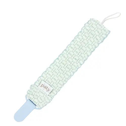 Paty Knit Solid Color Pacifier Clip