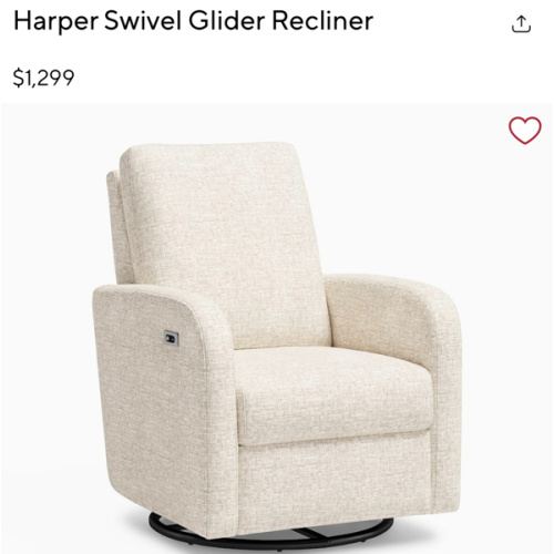 Harper Power Recliner Eco Performance Weave Oatmeal - Pottery Barn