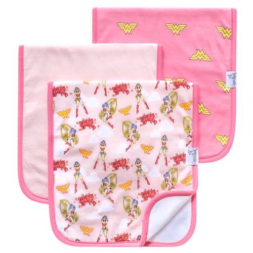 Copper Pearl 3 Pack Premium Burp Cloths - Wonder Woman - 3 Pack Premium Burp Cloths - Wonder Woman