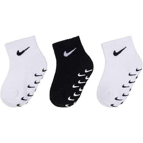 Toddler & Baby Nike Logo Gripper Ankle Socks, 3 Pack