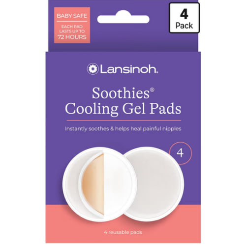 Amazon.com: Lansinoh Soothies Cooling Gel Pads for Nursing, Baby & Postpartum Essentials, Reusable Breastfeeding Gel Pads for Sore Nipples, Cooling Relief Pads, 4 Count