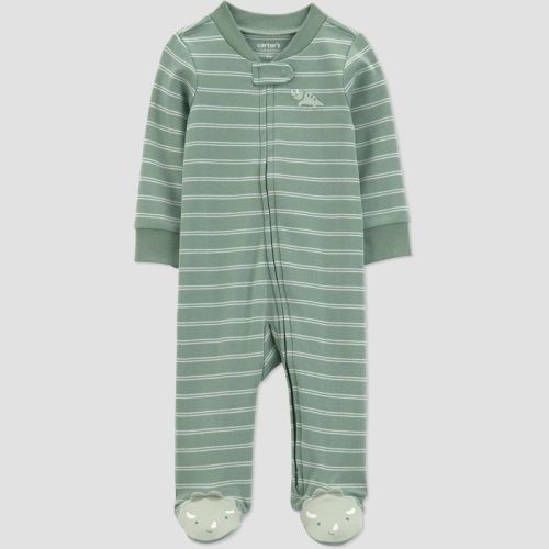 Carter's Just One You® Baby Boys' Striped Dino Sleep N' Play - Green