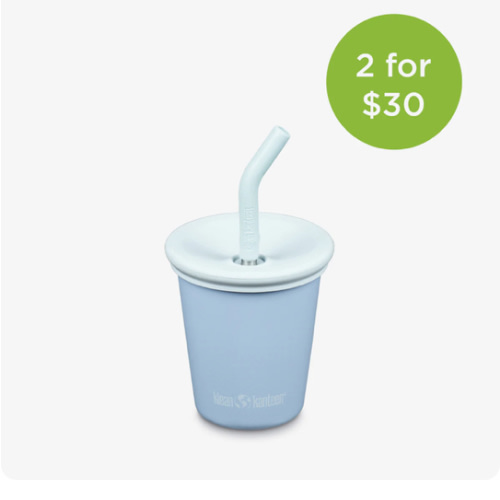 10oz Stainless Steel Kids' Cup with Straw, Sippy Cup | Klean Kanteen