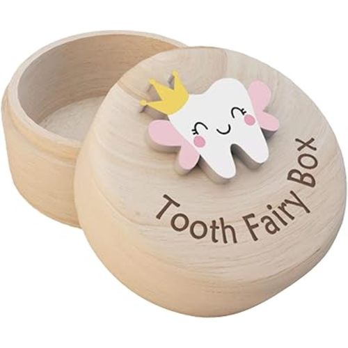Tooth Fairy Box,3D Tooth Box Keepsake Holder for Lost Tooth
