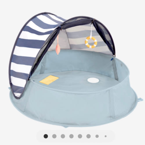 Aquani Anti-UV Baby Beach Tent & Paddling Pool | UPF 50+ Portable Shade & Pool I Babymoov