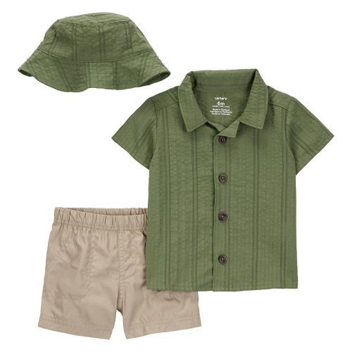 Baby Boy Carter's 3-Piece Top, Little Shorts & Hat Set