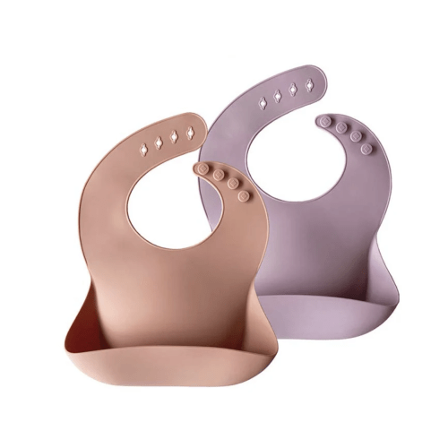 Silicone Baby Bib - 2 Pack