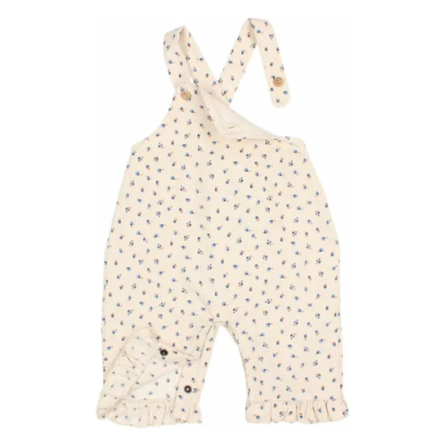 Búho - Organic Cotton Corduroy Dungarees - Ivory | Smallable