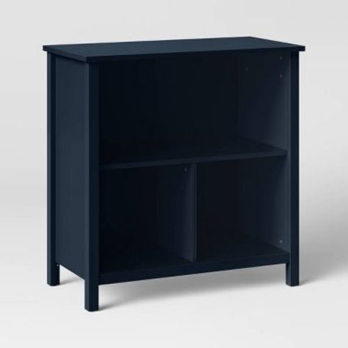 Osa Kids' Bookcase Blue - Pillowfort™: Vertical Bookshelf with Anti-Tip Hardware, 2 Compartments, 1 Shelf