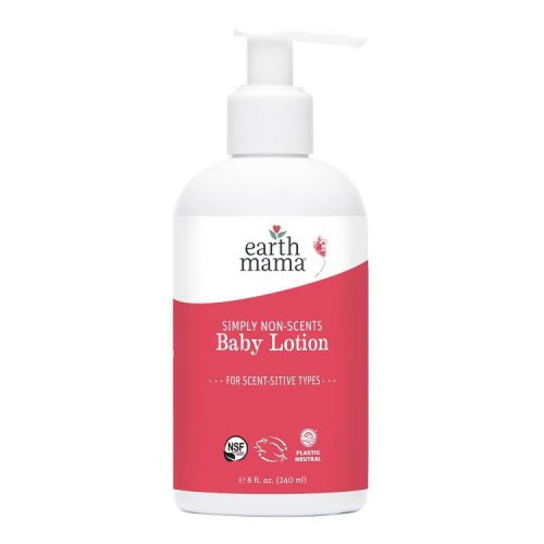 Earth Mama Simply Non-Scents Baby Lotion - Unscented for Senstive Skin - 8 fl oz