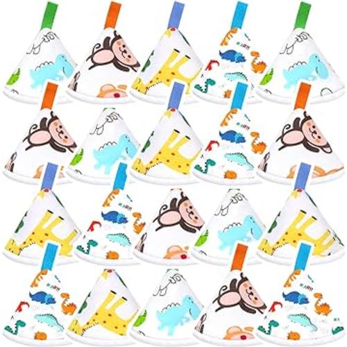 20 Pcs Baby Boy Pee Shield Cover,Pee Covers Baby Boy Pee Cap, Reusable Pee Shield for Baby Boy Water Absorption Diaper Changing Accessory for Boys Newborn Birthday Gift (Dinosaur)