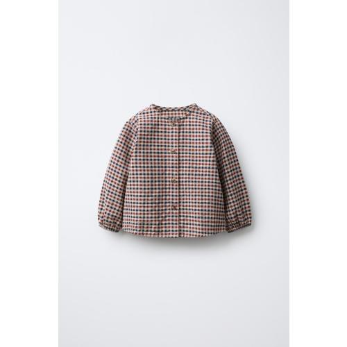 TARTAN PLAID SHIRT - Red / Navy | ZARA United States