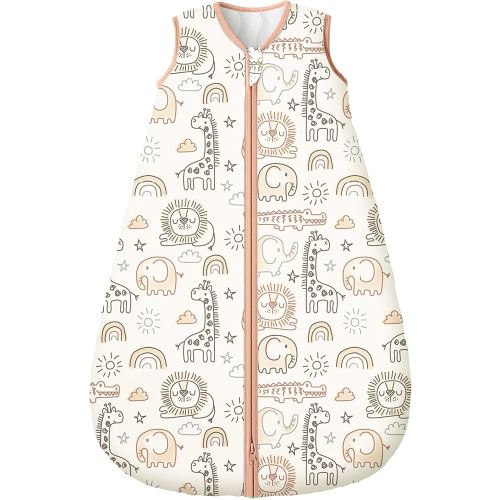 Yoofoss Baby Sleep Sack 0-6 Months, TOG 2.5 Baby Wearable Blanket with 2-Way Zipper, 100% Organic Cotton Fabric Winter Newborn Sleeping Sack, Warm Soft Comfy(Small)