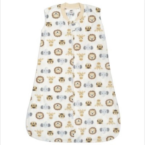 Hudson Baby Infant Boys Fleece Sleeping Bag, Sack, Blanket, Happy Little One Safari, 6-12 Months