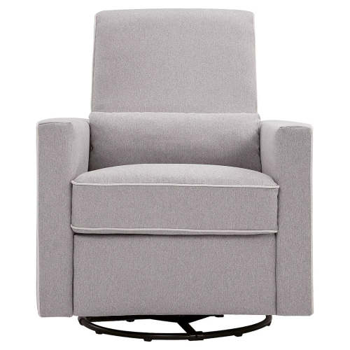 Piper Recliner - Gray with Cream Piping