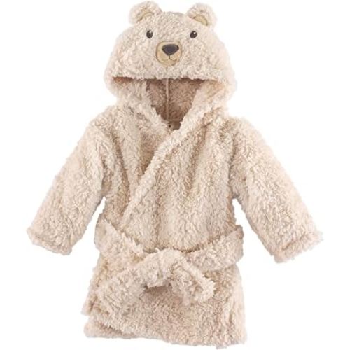 Hudson Baby Unisex Baby Plush Animal Face Bathrobe