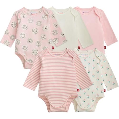 Magnetic Me Cloudstretch 5-Pack Bundle | Magnetic Baby Bodysuits
