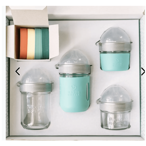 Healthy Baby Starter Gift Set – Mason Bottle