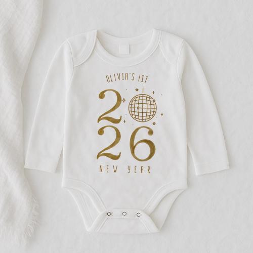 Baby First New Year, First New Years, Baby New Years Outfit, New Year New Baby, 2026 Baby Outfit, First new Years Disco Ball, 2026 New Years