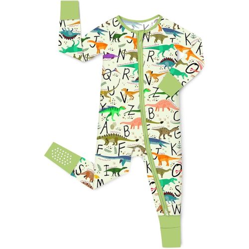 Bamboo Viscose Baby Convertible Footie Pajama, Zipper Pajamas for Baby Boys & Girls, Sleep & Play Footed