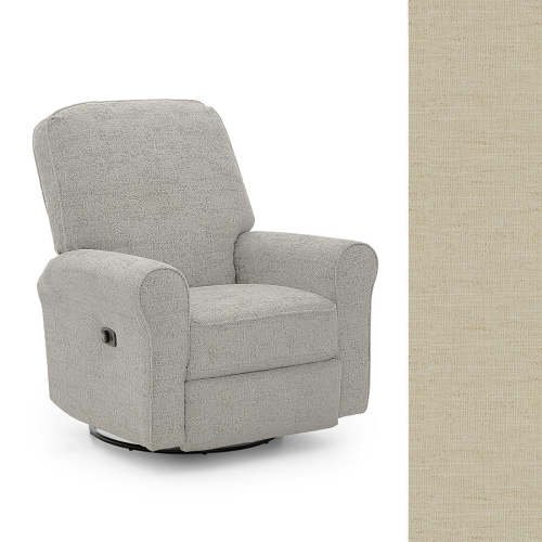 Storytime by Best Chairs Josey Power Tilt Headrest Swivel glider Recliner - Eggshell 28569