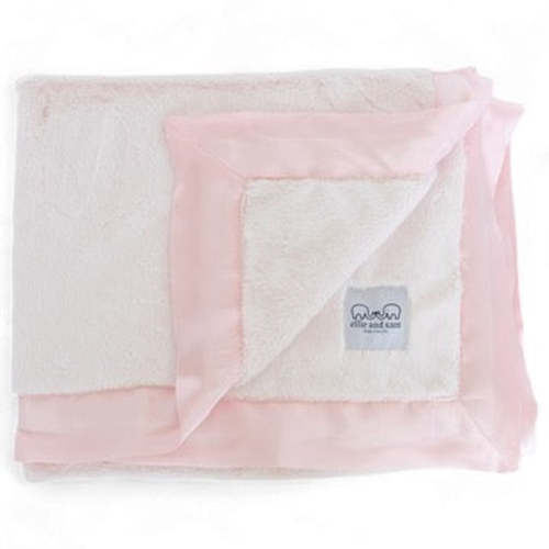 Luxury Satin Border Blanket - Pink