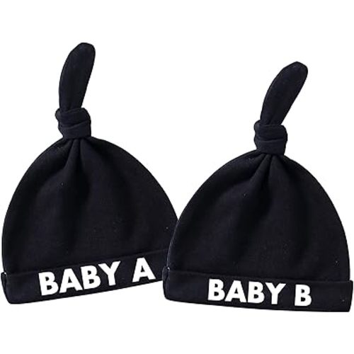 YSCULBUTOL Baby Twins Newborn Baby A Baby B Toddler Boys Sleep Caps Infant Hats for Young Children Hat
