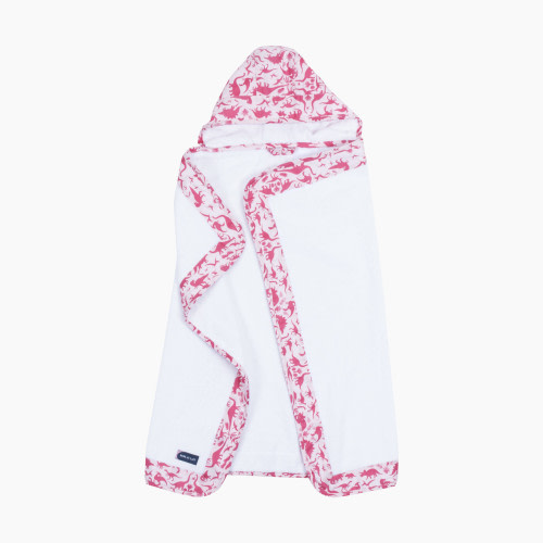Bebe au Lait Hooded Towel - Dinorama Pink