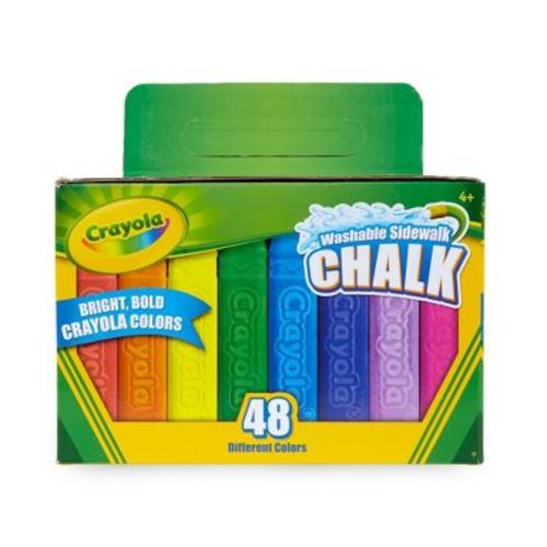 Crayola 48ct Washable Sidewalk Chalk - Bold Colors
