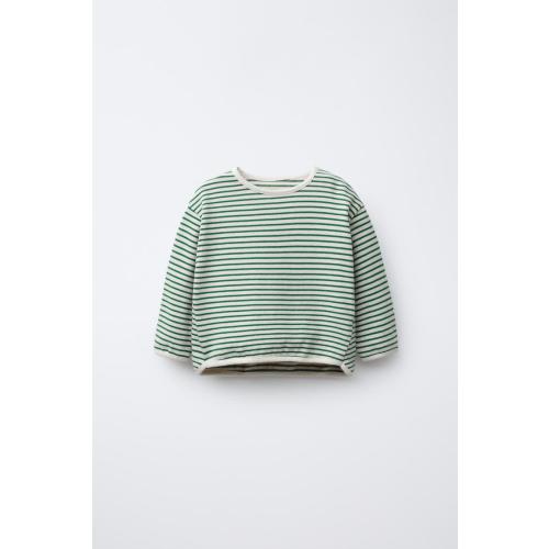 STRIPED T-SHIRT - Green | ZARA United States