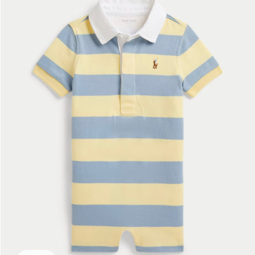 Striped Cotton Rugby Shortall