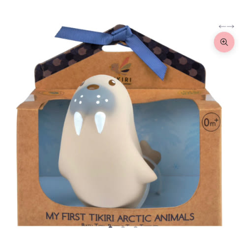 My First Arctic Sea Lion Organic Natural Rubber Teether, Rattle & Bath