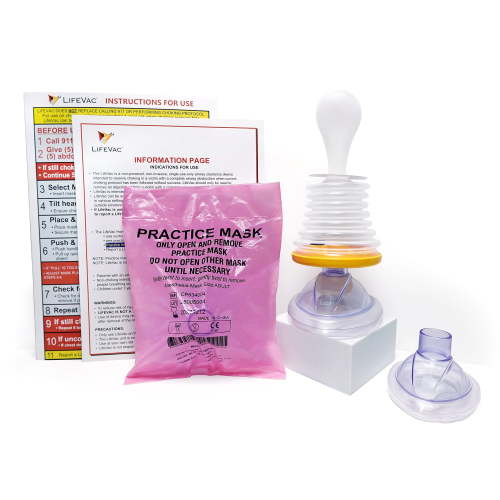LifeVac Home Kit, Portable Choking Rescue Device, Emergency First Aid, Adult and Baby Masks