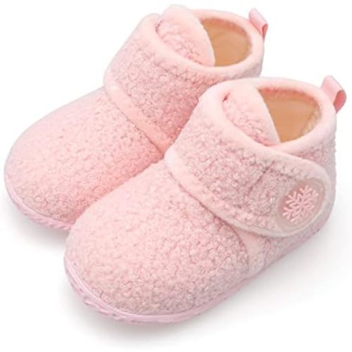 FEETCITY Baby Booties Girls Boys Infant Slippers First Walkers Shoes Warm Socks Newborn Crib Shoes