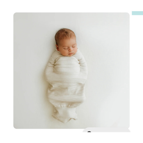 Bamboo Blend Beige Swaddle Sleep Sack - Small (6-12 pounds)