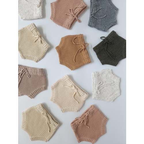 Chunky Knit Ribbed Bloomer – Olive and Cradle