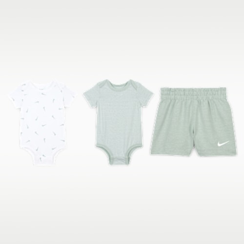 Nike Essentials Baby 3-Piece Striped Swooshfetti Set. Nike.com