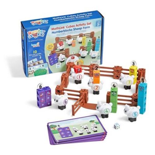 Hand2Mind NumberBlocks Counting Sheep MathLink Cube Activity Set: Educational Math Kit for Preschool & Grade 1