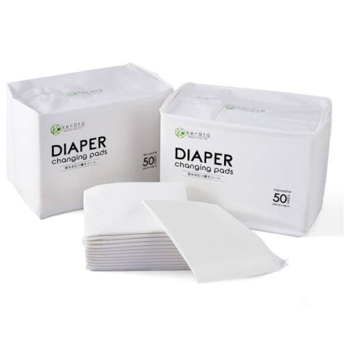 Disposable Changing Pads for Baby, 100 Pack Disposable Changing Pad Liners, Waterproof Disposable Underpads, Ultra Absorbent Super Soft Breathable Diaper Changing Mat 13 x 18 in