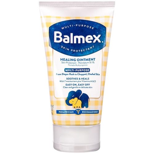 Balmex Multi-Purpose Healing Ointment & Skin Protectant for Diaper Rash and Chafing, with Petrolatum, 7 Moisturizers and Vitamins A&D, Pediatrician Recommended and Paraben-Free, 3.5oz
