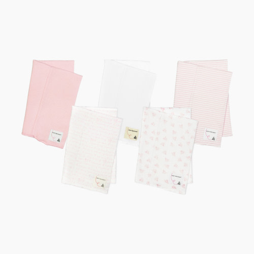 Burt's Bees Baby Organic Burp Cloth (5 Pack) - Blossom Pattern