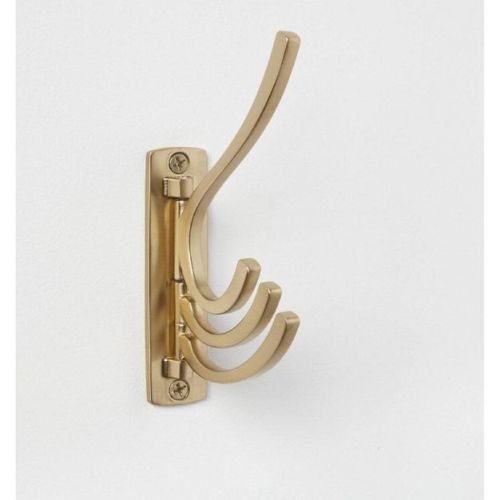 Modern Octopus Multi Swivel Hook Gold - Brightroom™: Swinging Wall Towel Hook, Gold Plated, Cast Aluminum, 15lb Capacity