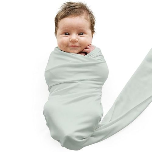 Caden Lane Baby Swaddle & Receiving Blanket, Lily Pad Green