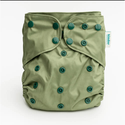 Solid Color: Essentials Pocket Cloth Diaper with Athletic Wicking Jersey, Grows with your Baby