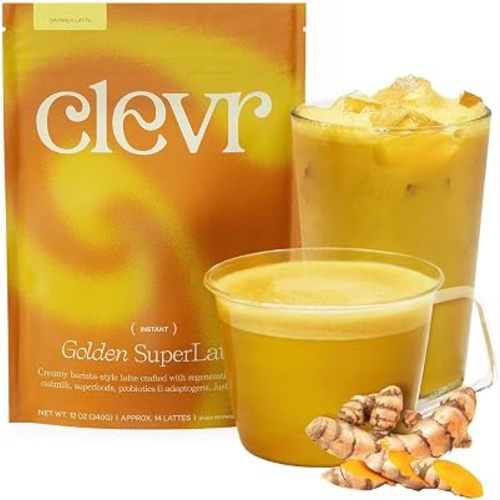 Clevr Golden Milk Turmeric Latte Mix with Adaptogens – 14 Servings